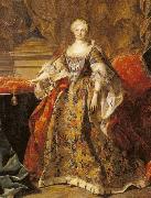 Louis Michel van Loo Portrait of Elisabeth Farnese oil painting